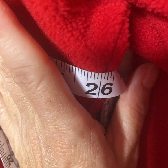 Chaps Ralph Lauren large 1/4 Zip Fleece Sweater Spell out large 90s - Picture 8 of 8